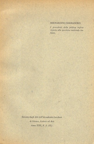 Precedenti della politica - precedenti,