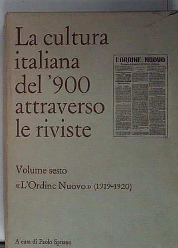 Cultura italiana del 900 - cultura, '900