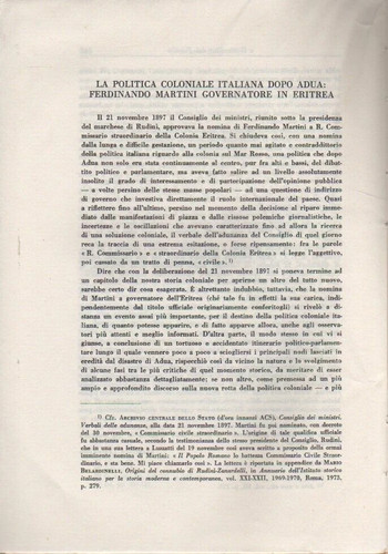 Politica coloniale italiana - la,