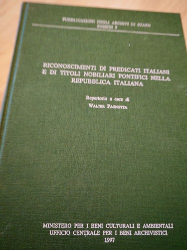 Riconoscimenti predicati - riconoscimenti, di